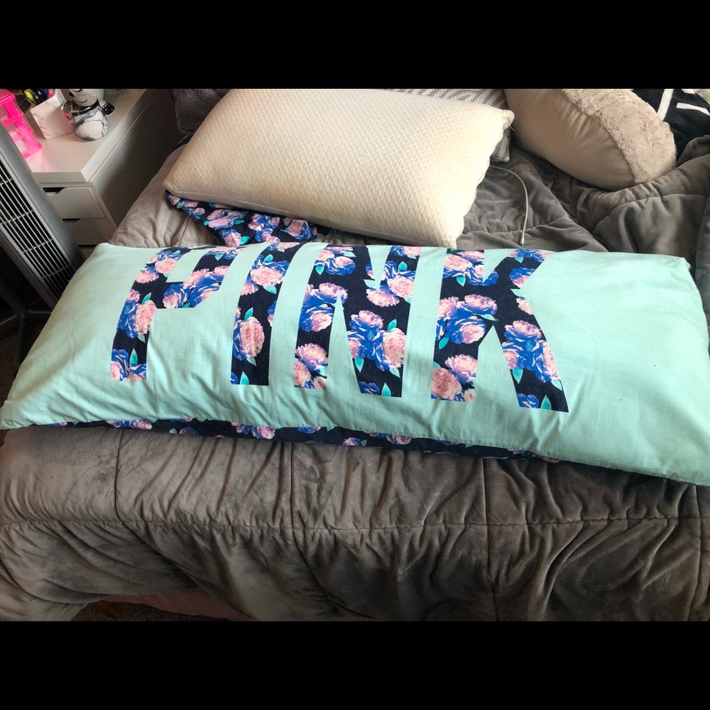 Vs pink floral body pillow